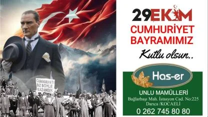 HASER 29 Ekim Cumhuriyet Bayramı ilanı