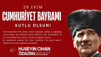CHP Darıca 29 Ekim Cumhuriyet Bayramı ilanı