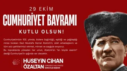 CHP Darıca 29 Ekim Cumhuriyet Bayramı ilanı
