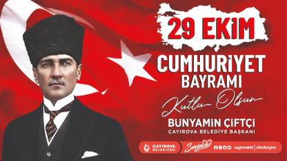 Çayırova Belediyesi 29 Ekim Cumhuriyet Bayramı ilanı