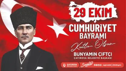 Çayırova Belediyesi 29 Ekim Cumhuriyet Bayramı ilanı