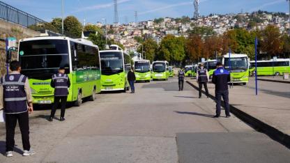 Toplu taşımada 120 araca sıkı denetim