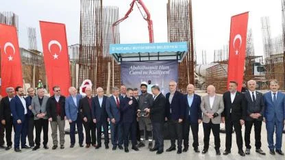 Abdülhamit Han Cami ve Külliyesi’nin Temel Atma Töreni gerçekleştirildi