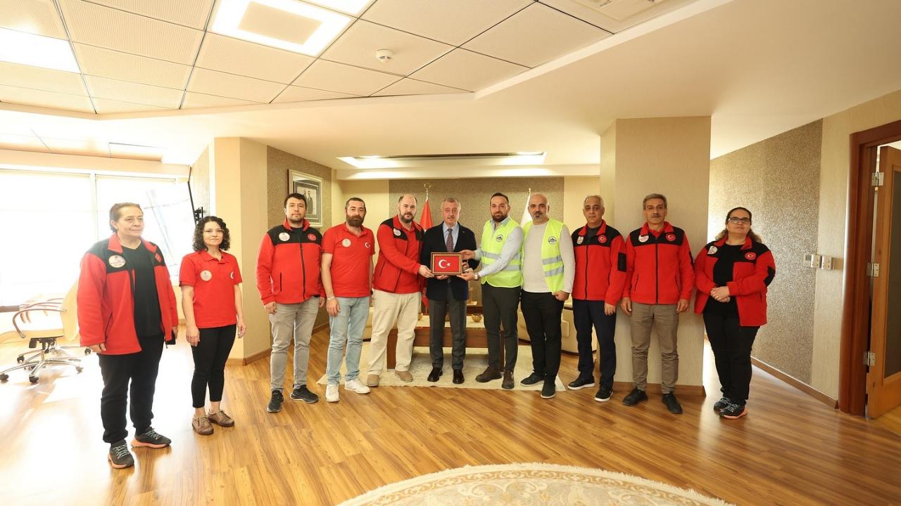 Başkan Büyükakın’a ziyaretçi akını