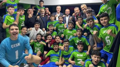 ÇESK u-16 Futbol Takımı şampiyon oldu