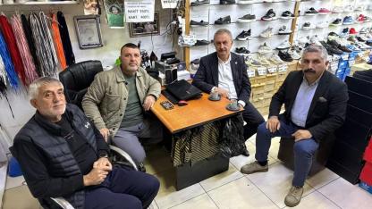 CHP Milletvekili Çiler, felaketin yaşandığı Mevlana Mahallesi’nde esnafla görüştü