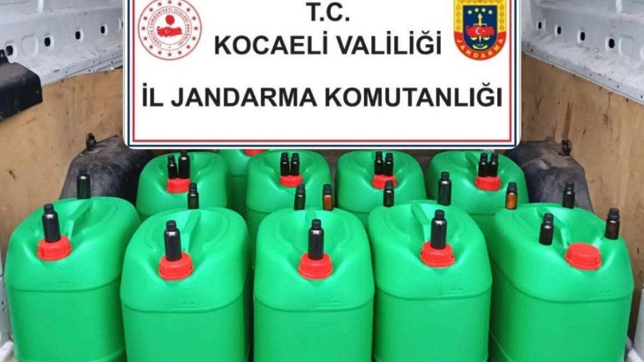 Gebze’de 400 litre sahte alkollü içki yakalandı!