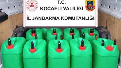 Gebze’de 400 litre sahte alkollü içki yakalandı!
