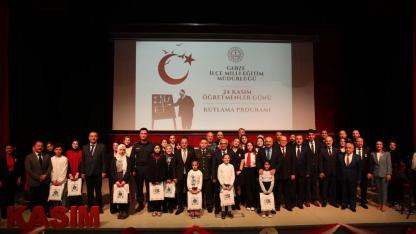 Gebze'de öğretmenler günü kutlandı