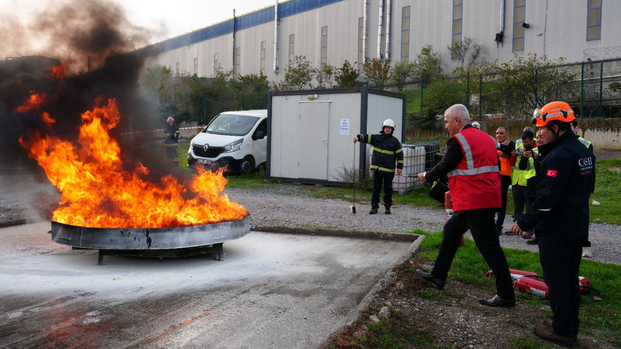 GTO’DAN AFET VE YANGIN TATBİKATI: GERÇEK SENARYODA GERÇEK MÜDAHALE