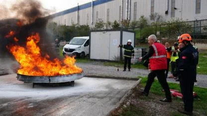 GTO’DAN AFET VE YANGIN TATBİKATI: GERÇEK SENARYODA GERÇEK MÜDAHALE