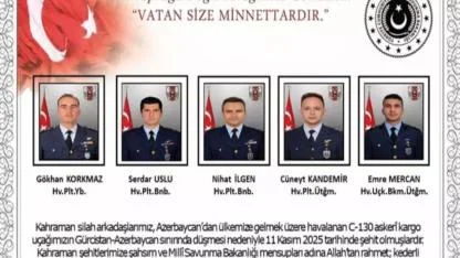 MSB: Düşen uçakta 20 asker şehit oldu