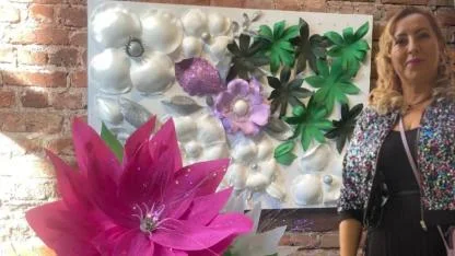 Darıcalı Bahadır’ın “Kağıdın Çiçeklerle Dansı” sergisine büyük ilgi