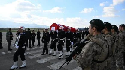 Şehidimiz Hv. Uçk. Bkm. Asb. Bçvş. Akın Karakuş, Askeri Tören ile Karşılandı