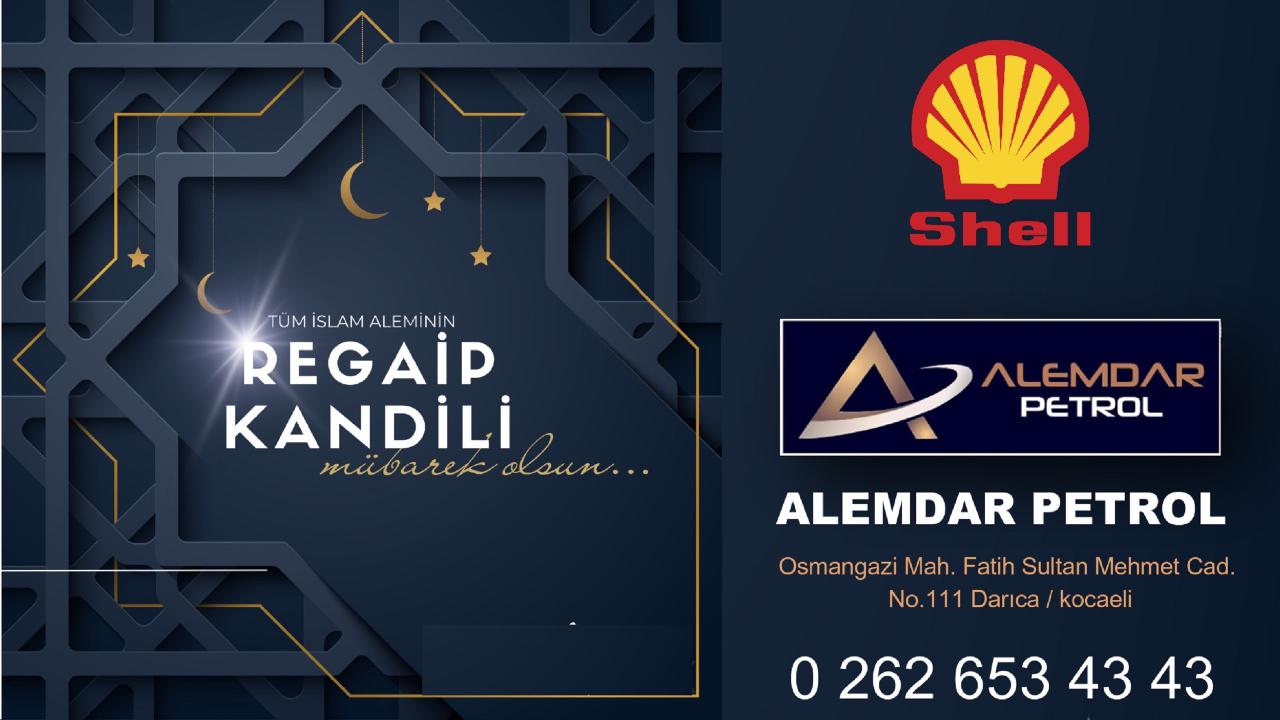 Alemdar Petrol Regaib Kandil ilanı