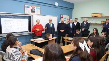 Başkan Büyükgöz ve Kaymakam Özyiğit’ten Okullara Ziyaret