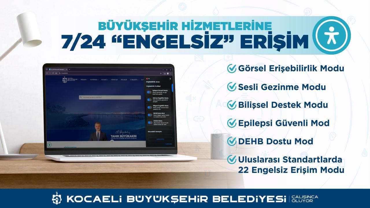 Büyükşehir&#039;de online hizmetler artık “engelsiz”