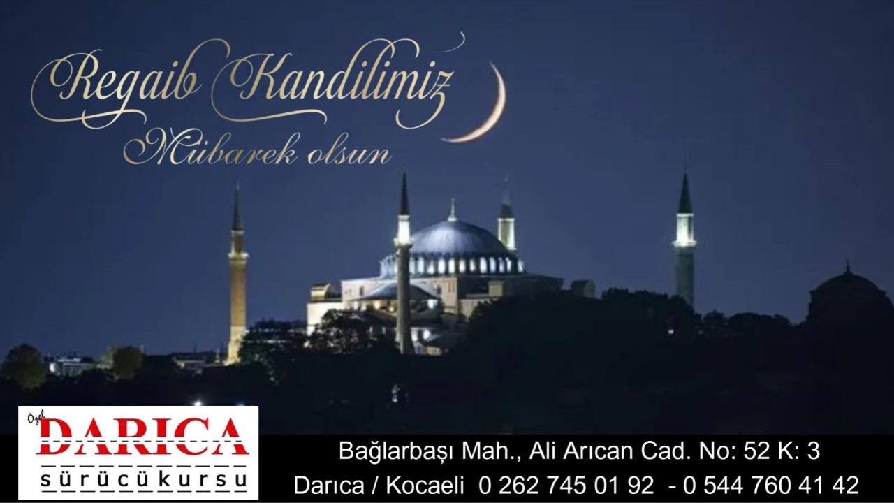 Darıca Sürücü Kursu Regaib Kandil ilanı