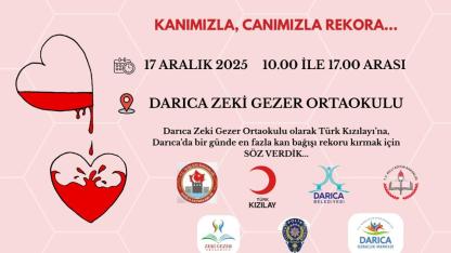 Darıca'da Kan Bağışı için rekor kıracaklarına söz verdiler