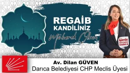 Dilan Güven Regaib Kandil ilanı