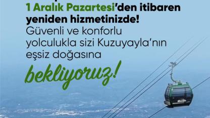 Kartepe Teleferik’te bakım çalışmaları tamam