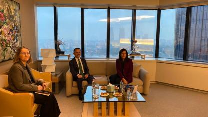 Vali İlhami Aktaş, Sabancı Vakfı Genel Müdürü Nevgül Bilsel Safkan'ı Ziyaret Etti