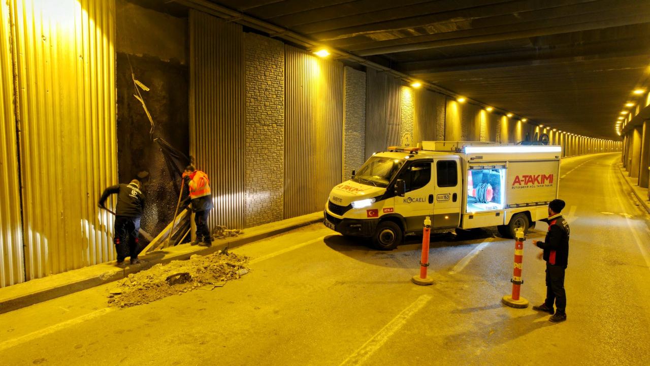 Büyükşehir, Seka Tüneli’ndeki panelleri yeniledi
