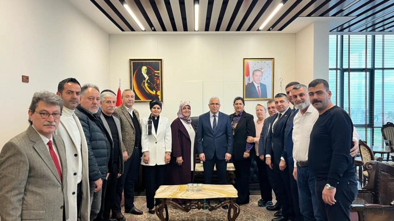 Darıcalı muhtarlarından Kaymakam Dönmez’e ziyaret