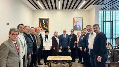 Darıcalı muhtarlarından Kaymakam Dönmez’e ziyaret