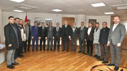 Erzurumlular Vakfı heyeti, Büyükşehir Genel Sekreteri Baraçlı ile bir araya geldi
