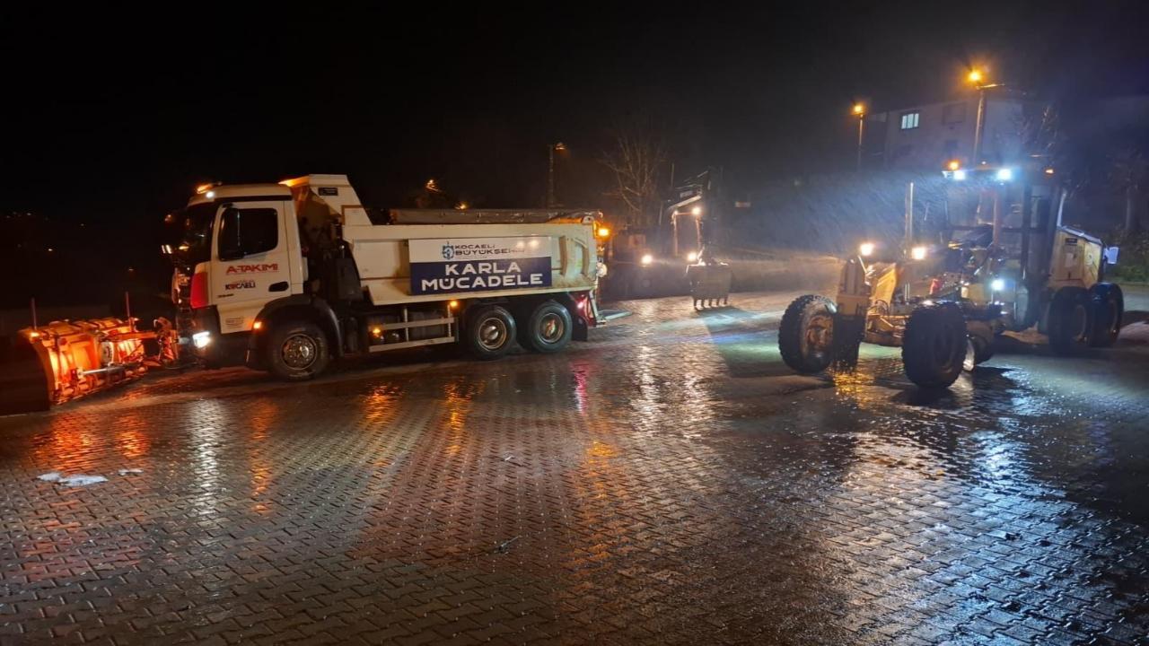 Kocaeli Büyükşehir’den kar teyakkuzu