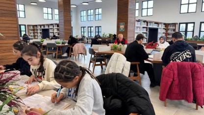 Kütüphaneler yarıyıl tatilinde cıvıl cıvıl