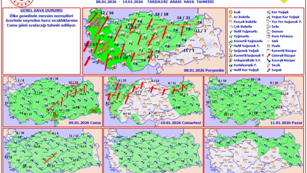 Kuvvetli Rüzgar ve Fırtınaya Dikkat!