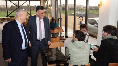 BAŞKAN BÜYÜKGÖZ’DEN GÜZİDE KAMPÜS ZİYARETİ