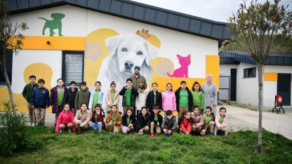 Çayırovalı miniklerden, can dostlarımıza ziyaret