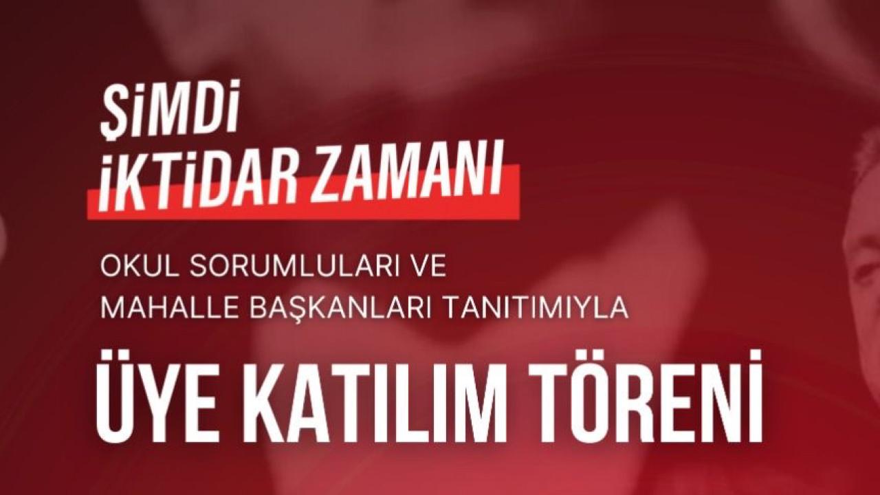 CHP Darıca, büyük üye katılım töreni düzenliyor