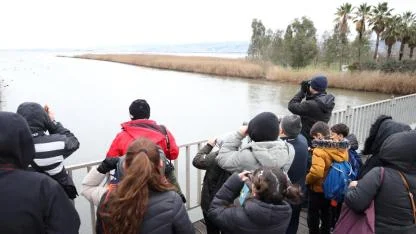 Doğanın en zarif misafirleri hayran bıraktı
