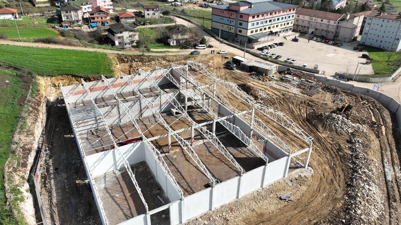 Fındık Deposu’nda yapısal imalatlar tamam