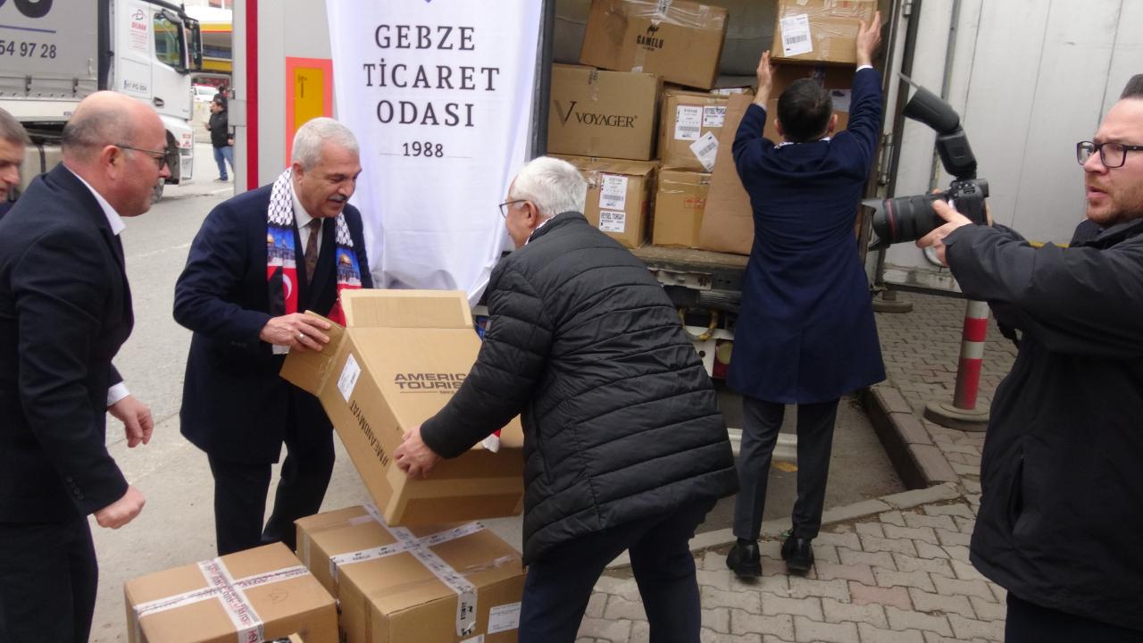 Gebze Ticaret Odası’ndan Gazze'ye 2 TIR dolusu yardım malzemesi