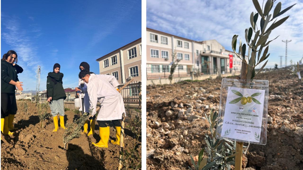 Hatay’a Depremde Yitirilen Öğretmenler İçin Zeytinlik