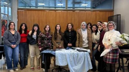 Japon tekniği ile nakış fikirlerini keşfettiler