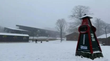Kartepe'de kar yağışı etkili oldu