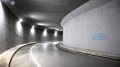 Şehir Hastanesi alt geçidi artık risk oluşturmuyor