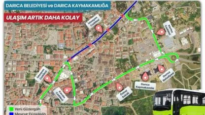 Darıca’da otobüs hatlarının yeni güzergahları belli oldu