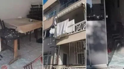 Evde yangın çıkardı, ailesinin çay ocağına balyozla zarar verdi