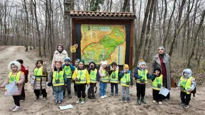 Lokomotif’in minikleri Ormanya’da doğayı keşfetti