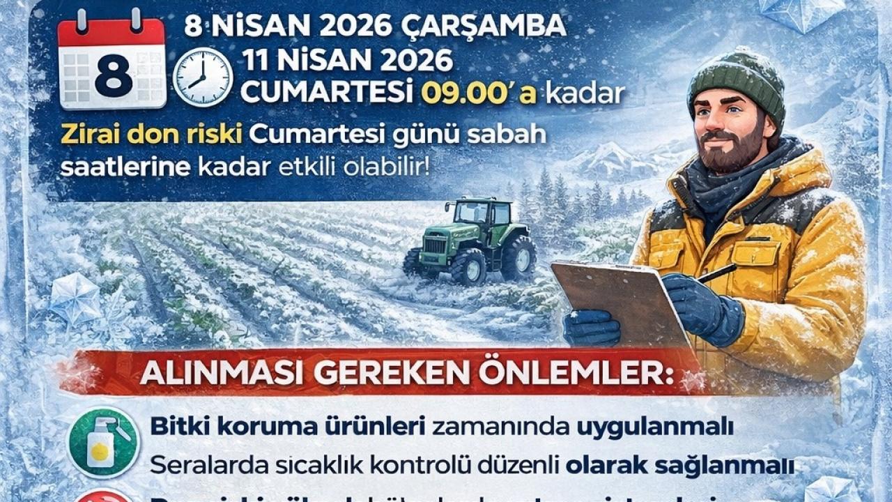 Büyükşehir’den üreticilere “zirai don” uyarısı