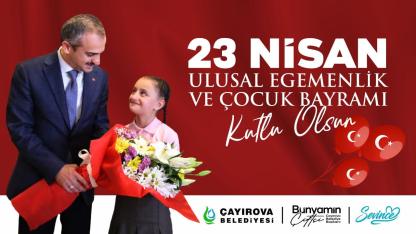 Çayırova Belediyesi 23 Nisan ilanı