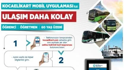 “Online Kocaeli Kart” ile ulaşımda dijital kolaylık