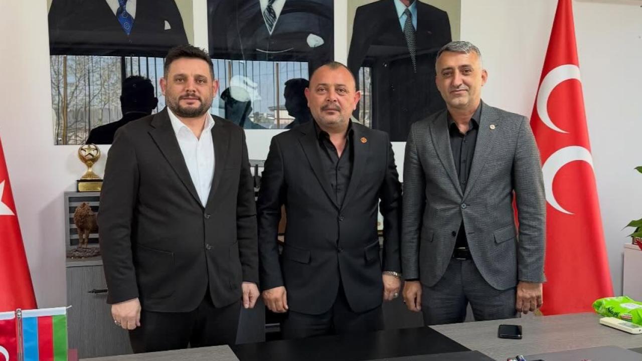 Paltacı ve Yeniay’dan yeni başkan Ağbaba’ya hayırlı olsun ziyareti